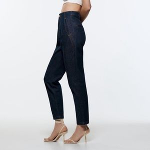 ZARA HIGH RISE TAILOR FIT JEANS